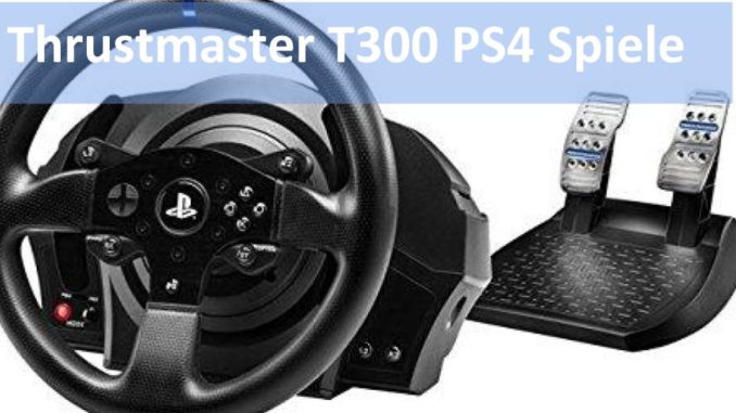 Bild vom Thrustmaster T300 Spieleliste PS4