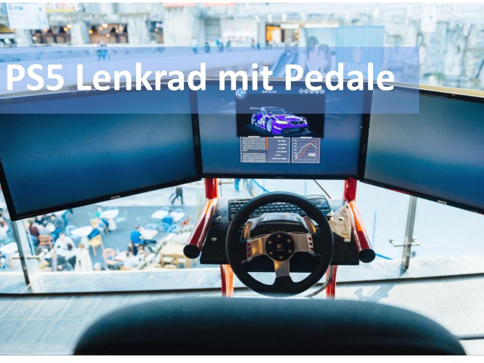 PS5 Lenkrad und Pedale Sony Playstation 5 PS4 lizensiert PS4/PS5/PC [Neues  Modell kompatibel mit PS5] + Gran Turismo 7 [PS4/PS5]